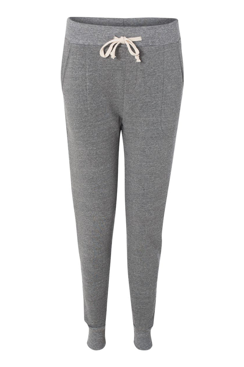 Alternative 31082 Womens Eco Fleece Jogger Sweatpants w/ Pockets Eco Grey Flat Front