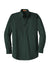 CornerStone SP17 Mens SuperPro Stain Resistant Long Sleeve Button Down Shirt w/ Pocket Dark Green Flat Front