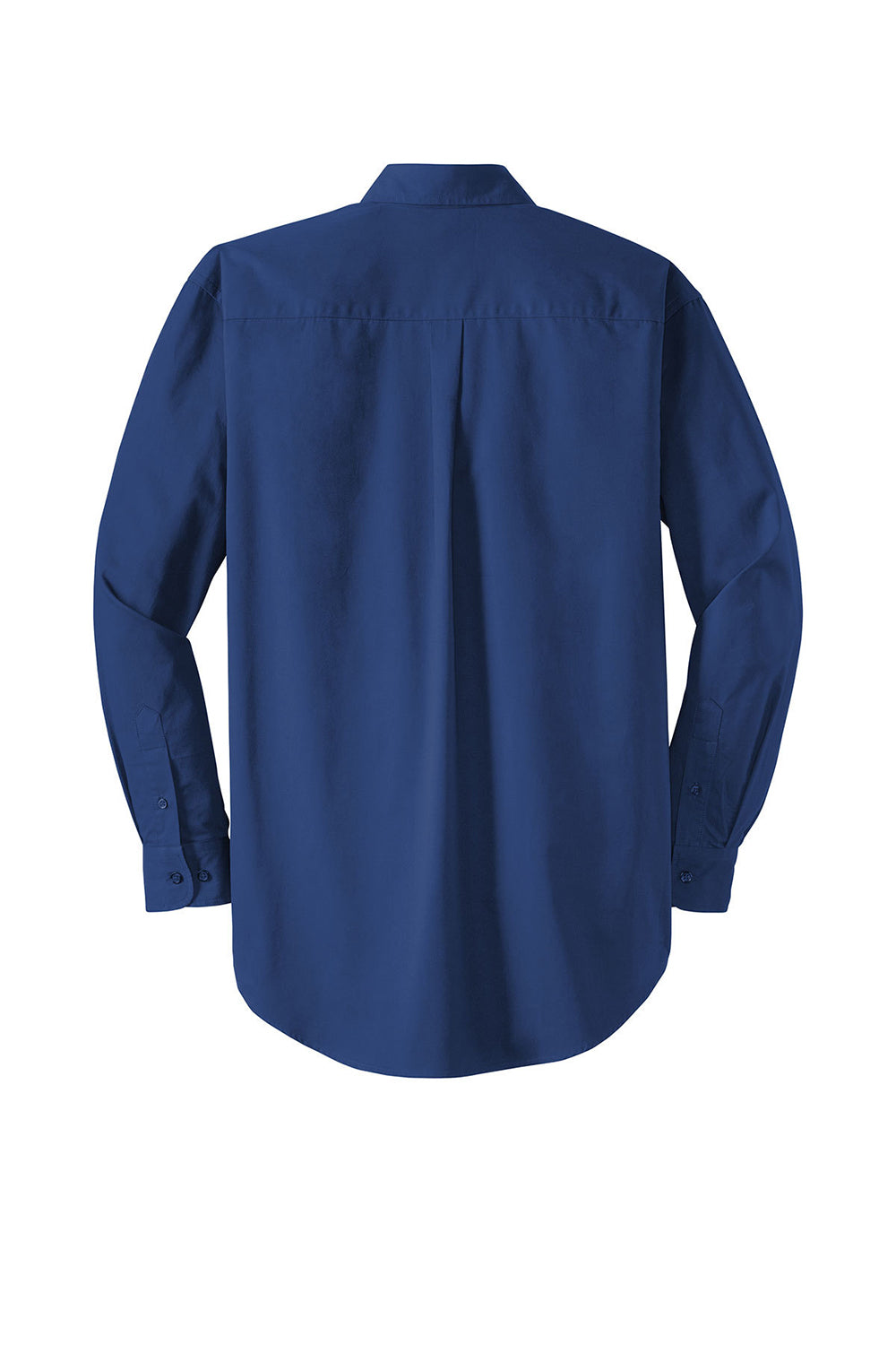 CornerStone SP17 Mens SuperPro Stain Resistant Long Sleeve Button Down Shirt w/ Pocket Royal Blue Flat Back