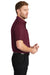 CornerStone SP18 Mens SuperPro Stain Resistant Short Sleeve Button Down Shirt w/ Pocket Burgundy Model Side