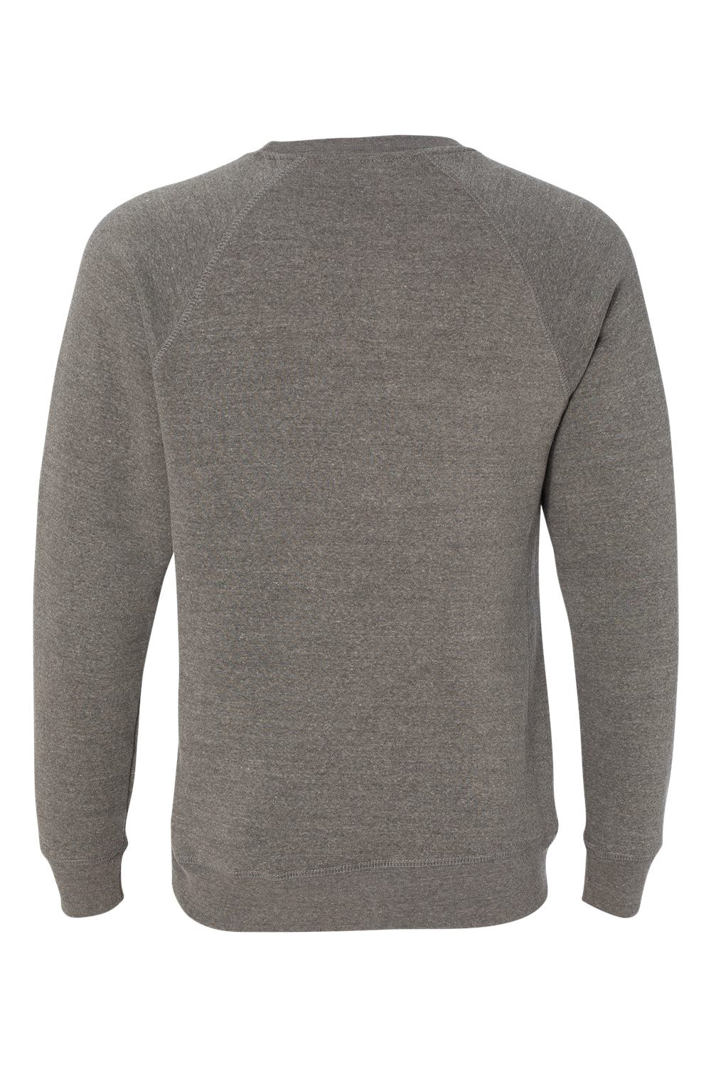 Independent Trading Co. PRM30SBC Mens Special Blend Crewneck Raglan Sweatshirt Nickel Grey Flat Back