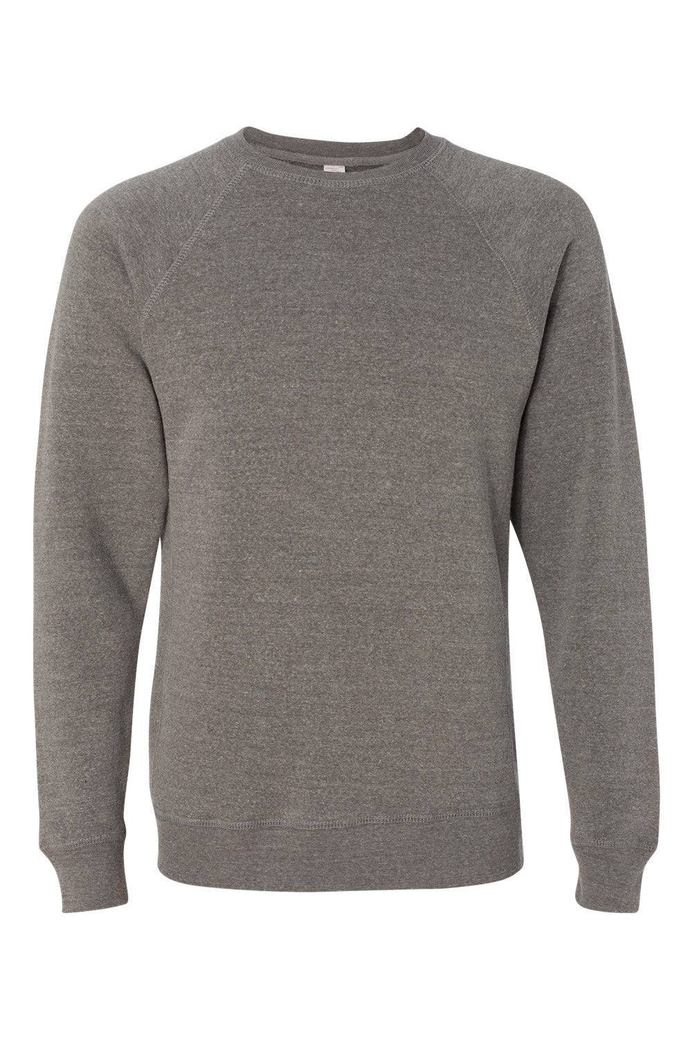 Independent Trading Co. PRM30SBC Mens Special Blend Crewneck Raglan Sweatshirt Nickel Grey Flat Front