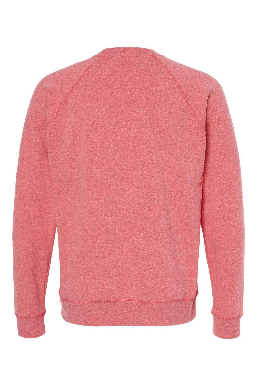 Independent Trading Co. PRM30SBC Mens Special Blend Crewneck Raglan Sweatshirt Pomegranate Flat Back