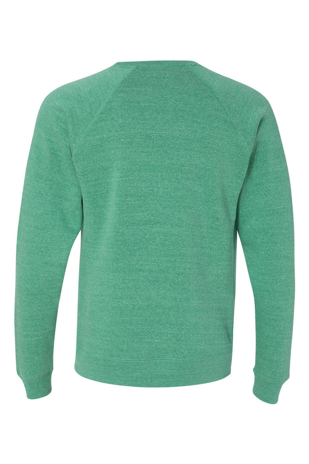 Independent Trading Co. PRM30SBC Mens Special Blend Crewneck Raglan Sweatshirt Sea Green Flat Back