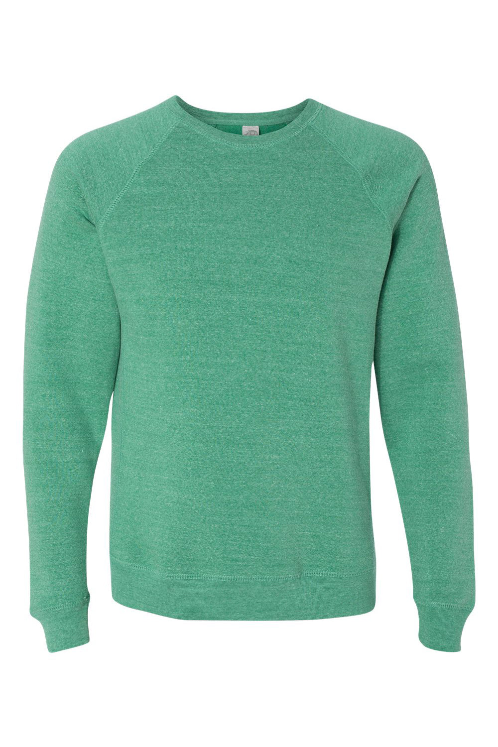 Independent Trading Co. PRM30SBC Mens Special Blend Crewneck Raglan Sweatshirt Sea Green Flat Front