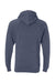 Independent Trading Co. PRM33SBP Mens Special Blend Raglan Hooded Sweatshirt Hoodie Midnight Navy Blue Flat Back