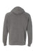 Independent Trading Co. PRM33SBP Mens Special Blend Raglan Hooded Sweatshirt Hoodie Nickel Grey Flat Back