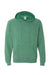 Independent Trading Co. PRM33SBP Mens Special Blend Raglan Hooded Sweatshirt Hoodie Sea Green Flat Front