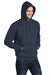 Port & Company PC78H/PC78HT Mens Core Pill Resistant Fleece Hooded Sweatshirt Hoodie Navy Blue Model 3q