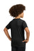 Gildan 42000B/G420B Youth Performance Jersey Moisture Wicking Short Sleeve Crewneck T-Shirt Black Model Back