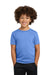 Gildan 42000B/G420B Youth Performance Jersey Moisture Wicking Short Sleeve Crewneck T-Shirt Carolina Blue Model Front