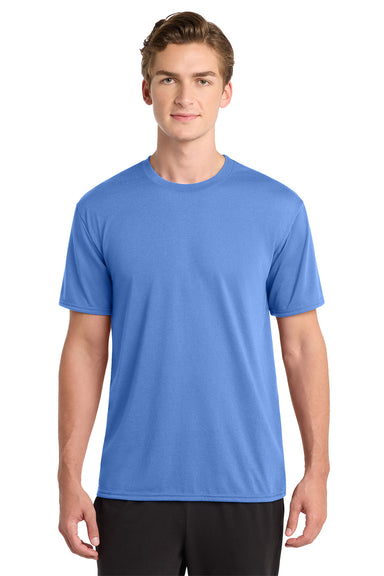 Gildan 42000/G420 Mens Performance Jersey Moisture Wicking Short Sleeve Crewneck T-Shirt Carolina Blue Model Front