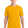 Gildan Mens Performance Jersey Moisture Wicking Short Sleeve Crewneck T-Shirt - Gold