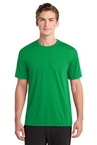 Gildan 42000/G420 Mens Performance Jersey Moisture Wicking Short Sleeve Crewneck T-Shirt Irish Green Model Front