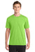 Gildan 42000/G420 Mens Performance Jersey Moisture Wicking Short Sleeve Crewneck T-Shirt Lime Green Model Front