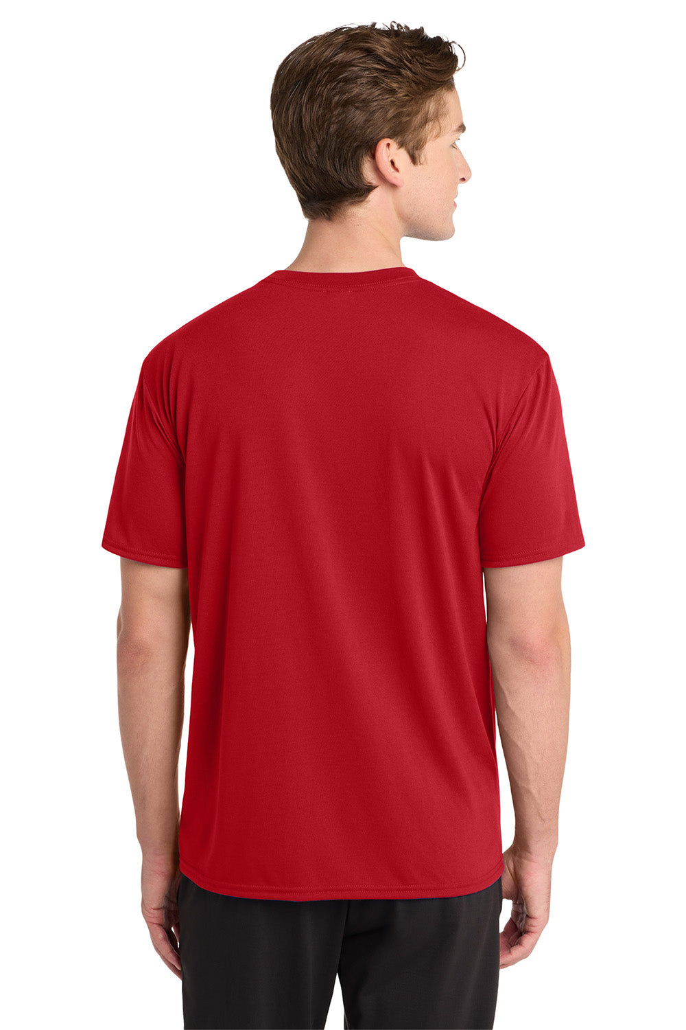 Gildan 42000/G420 Mens Performance Jersey Moisture Wicking Short Sleeve Crewneck T-Shirt Red Model Back