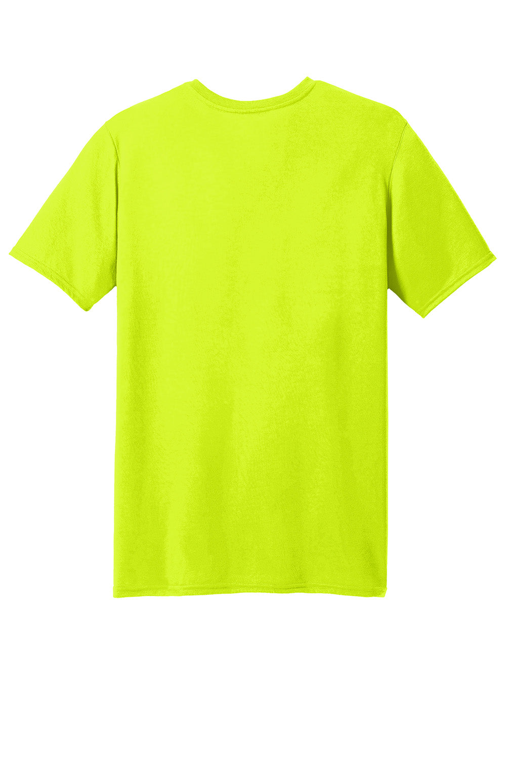 Gildan 42000/G420 Mens Performance Jersey Moisture Wicking Short Sleeve Crewneck T-Shirt Safety Green Flat Back