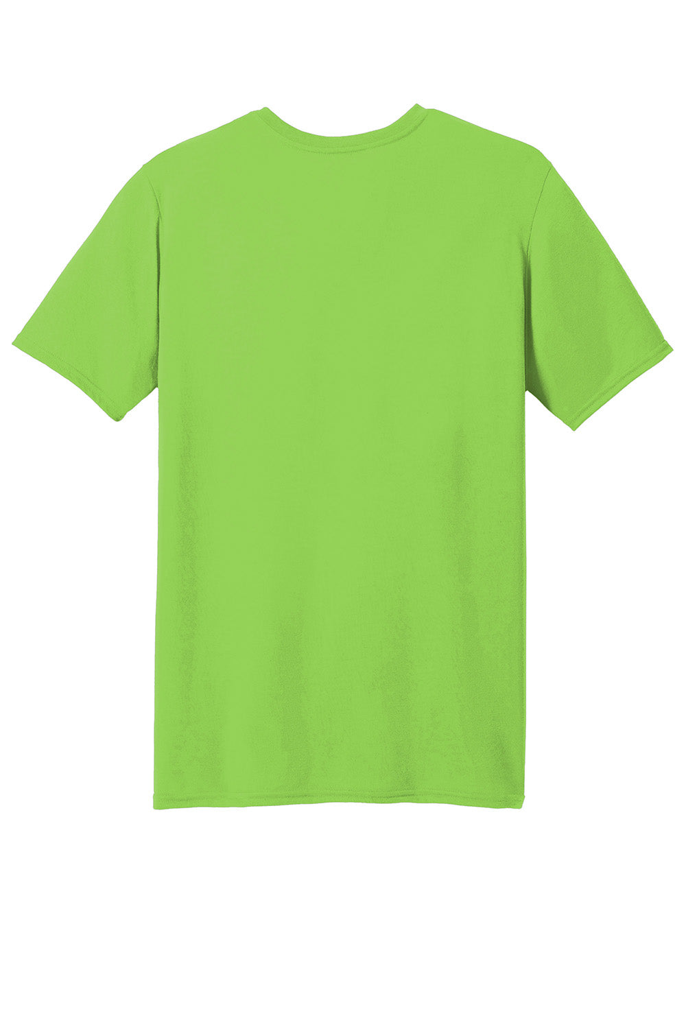 Gildan 42000/G420 Mens Performance Jersey Moisture Wicking Short Sleeve Crewneck T-Shirt Lime Green Flat Back