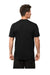 Next Level 4210 Mens Eco Performance Short Sleeve Crewneck T-Shirt Heather Black Model Back