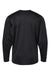 C2 Sport 5204 Youth Performance Moisture Wicking Long Sleeve Crewneck T-Shirt Black Flat Back