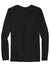 Gildan 42400/G424 Mens Performance Jersey Moisture Wicking Long Sleeve Crewneck T-Shirt Black Flat Back