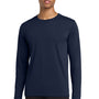 Gildan Mens Performance Jersey Moisture Wicking Long Sleeve Crewneck T-Shirt - Navy Blue