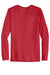 Gildan 42400/G424 Mens Performance Jersey Moisture Wicking Long Sleeve Crewneck T-Shirt Red Flat Back