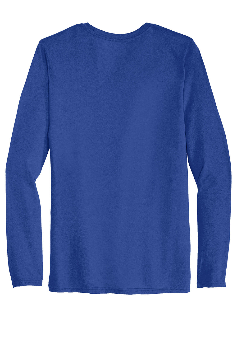 Gildan 42400/G424 Mens Performance Jersey Moisture Wicking Long Sleeve Crewneck T-Shirt Royal Blue Flat Back