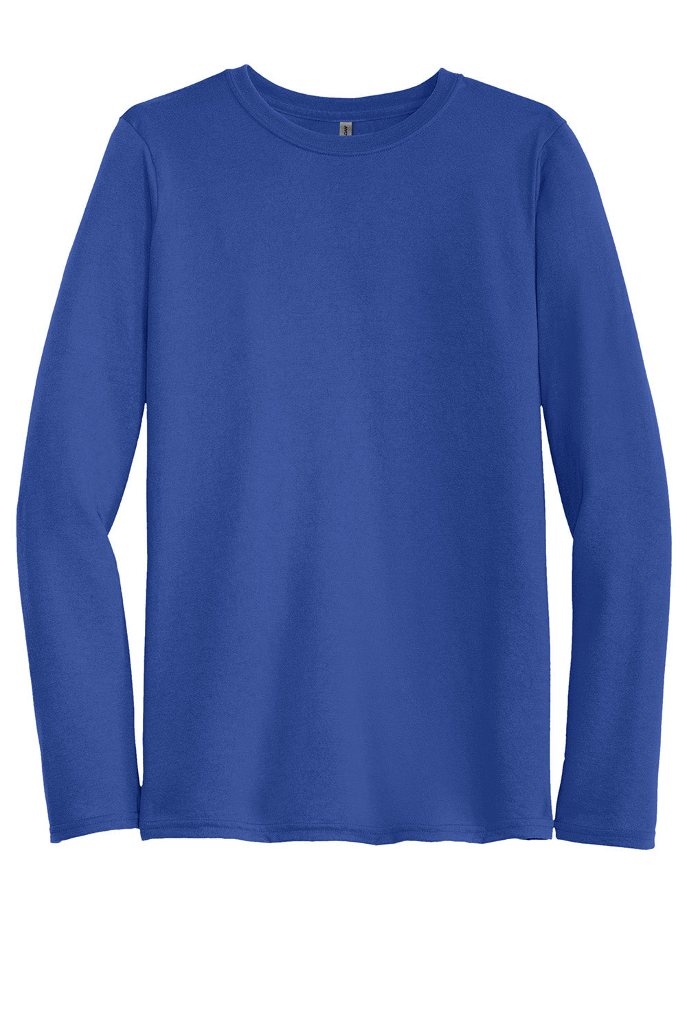 Gildan 42400/G424 Mens Performance Jersey Moisture Wicking Long Sleeve Crewneck T-Shirt Royal Blue Flat Front