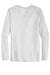 Gildan 42400/G424 Mens Performance Jersey Moisture Wicking Long Sleeve Crewneck T-Shirt White Flat Back