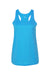 Badger 4166 Womens B-Core Moisture Wicking Racerback Tank Top Electric Blue Flat Front