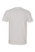 Next Level 6440 Mens Sueded Jersey Short Sleeve V-Neck T-Shirt White Flat Back