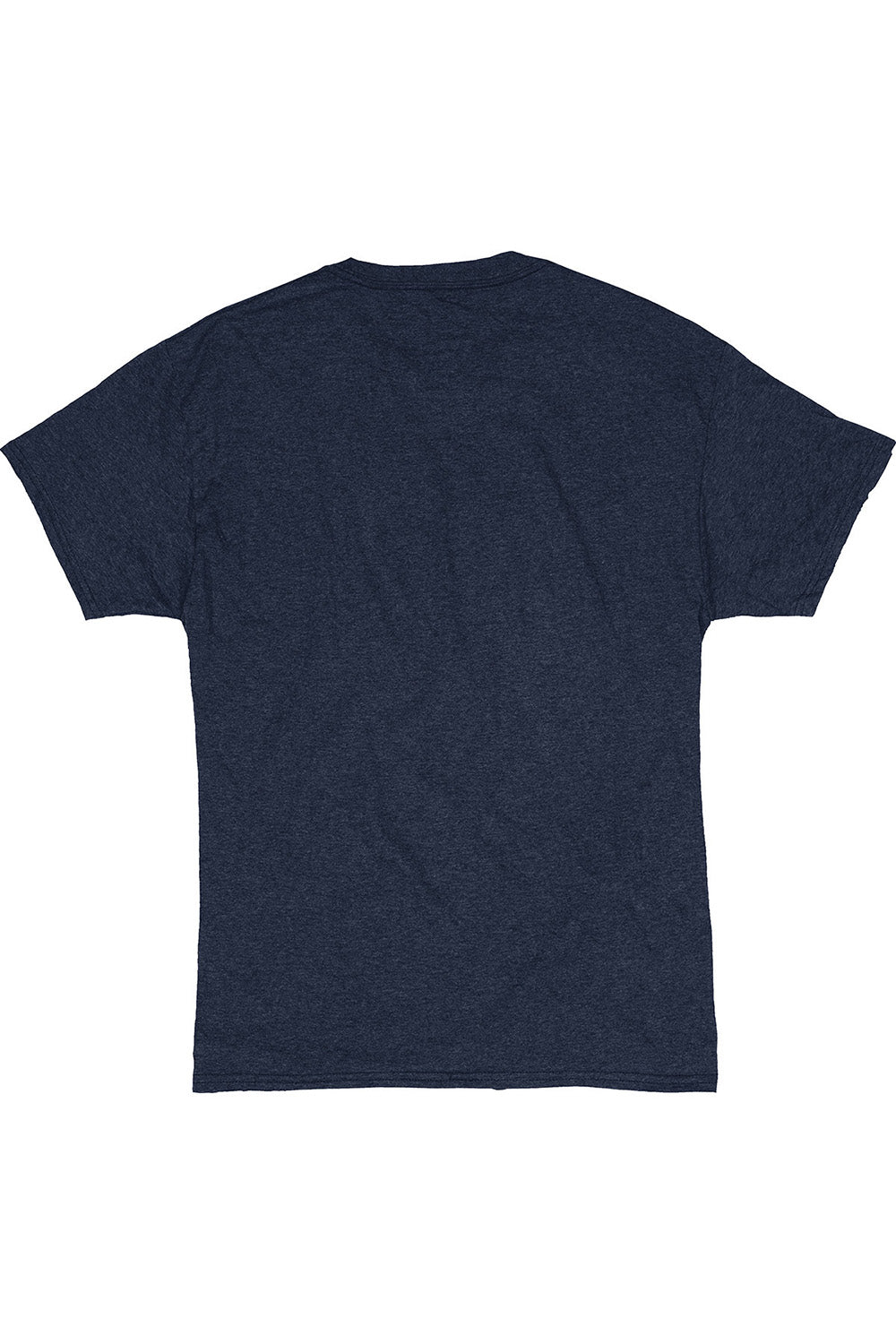 Hanes 42TB Mens X-Temp FreshIQ Moisture Wicking Short Sleeve Crewneck T-Shirt Navy Blue Flat Back