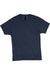 Hanes 42TB Mens X-Temp FreshIQ Moisture Wicking Short Sleeve Crewneck T-Shirt Navy Blue Flat Front