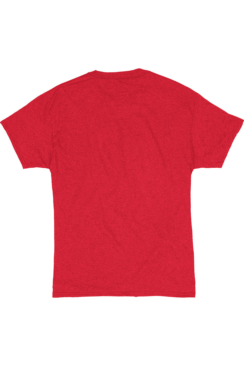 Hanes 42TB Mens X-Temp FreshIQ Moisture Wicking Short Sleeve Crewneck T-Shirt Red Flat Back