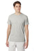 Hanes 42TB Mens X-Temp FreshIQ Moisture Wicking Short Sleeve Crewneck T-Shirt Heather Sand Model Front