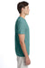 Hanes 42TB Mens X-Temp FreshIQ Moisture Wicking Short Sleeve Crewneck T-Shirt Heather Clay Green Model Side