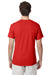 Hanes 42TB Mens X-Temp FreshIQ Moisture Wicking Short Sleeve Crewneck T-Shirt Heather Poppy Red Model Back