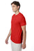 Hanes 42TB Mens X-Temp FreshIQ Moisture Wicking Short Sleeve Crewneck T-Shirt Heather Poppy Red Model 3Q