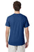 Hanes 42TB Mens X-Temp FreshIQ Moisture Wicking Short Sleeve Crewneck T-Shirt Heather Regal Navy Blue Model Back