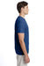 Hanes 42TB Mens X-Temp FreshIQ Moisture Wicking Short Sleeve Crewneck T-Shirt Heather Regal Navy Blue Model Side