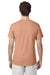 Hanes 42TB Mens X-Temp FreshIQ Moisture Wicking Short Sleeve Crewneck T-Shirt Heather Cantaloupe Orange Model Back