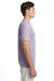 Hanes 42TB Mens X-Temp FreshIQ Moisture Wicking Short Sleeve Crewneck T-Shirt Heather Pale Violet Purple Model Side