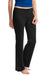 Sport-Tek LPST880 Womens NRG Moisture Wicking Fitness Pants Black Model Front