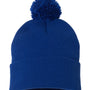 Sportsman Mens Pom-Pom Cuffed Beanie - Royal Blue - NEW