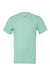 Bella + Canvas BC3001/3001C Mens Jersey Short Sleeve Crewneck T-Shirt Mint Green Flat Front