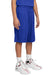 Sport-Tek YST355 Youth Competitor Moisture Wicking Shorts True Royal Blue Model Front