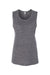 Bella + Canvas BC8803/B8803/8803 Womens Flowy Muscle Tank Top Asphalt Grey Slub Flat Front