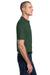 Jerzees 436MP/436P/436MPR Mens SpotShield Stain Resistant Short Sleeve Polo Shirt w/ Pocket Forest Green Model Side