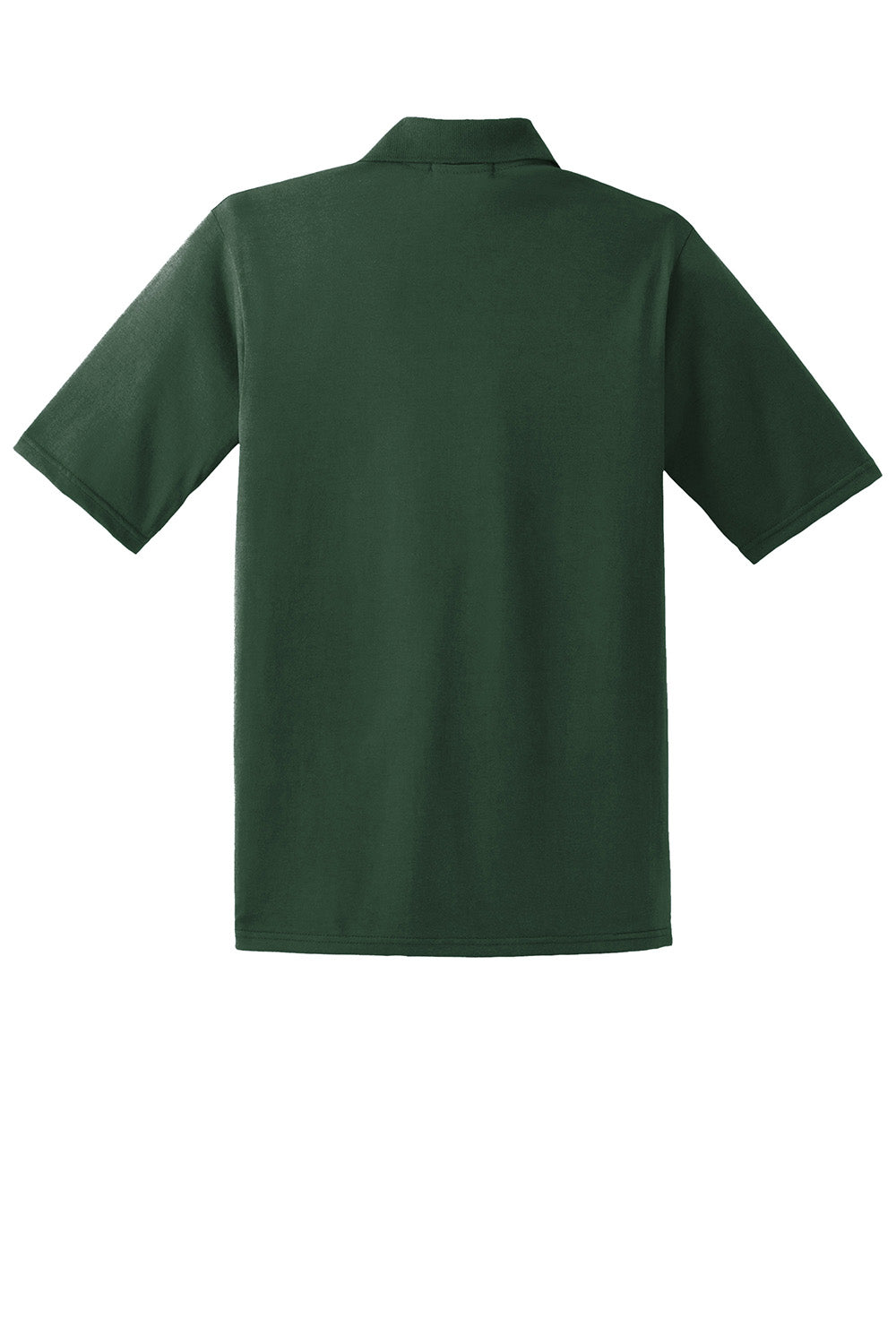 Jerzees 436MP/436P/436MPR Mens SpotShield Stain Resistant Short Sleeve Polo Shirt w/ Pocket Forest Green Flat Back